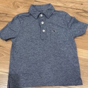 Vineyard Vines Kids Heathered Blue Polo